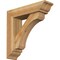 Ekena Millwork Legacy Traditional Rough Sawn Bracket w/ Offset Brace, Western Red Cedar, 6"W x 22"D x 22"H BKT0604X22X22LEC01RWR - alternate 1